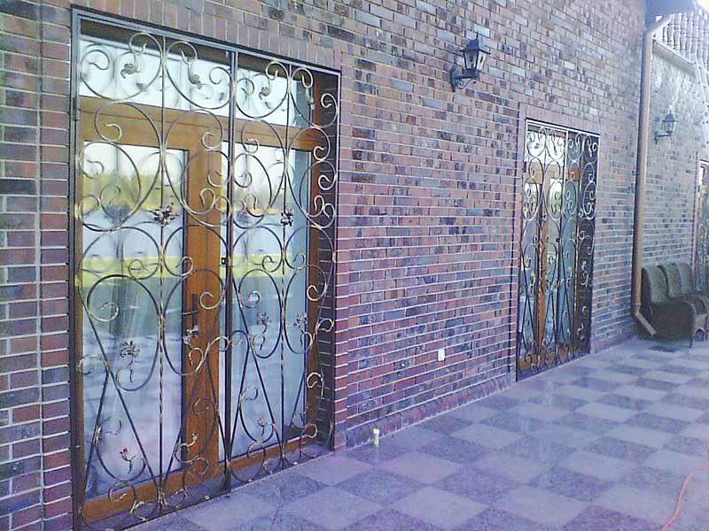 Решетчатые двери для террасы