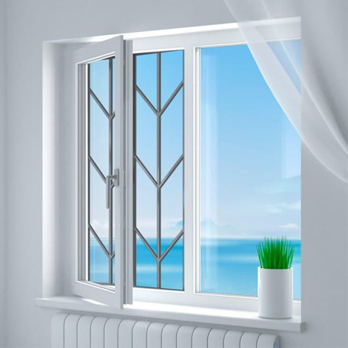 Эскиз решетки на окно для защиты от выпадения детей 5